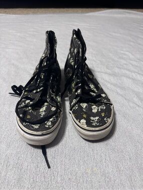 Vans Black Peanuts Branded High-Top Sneakers
